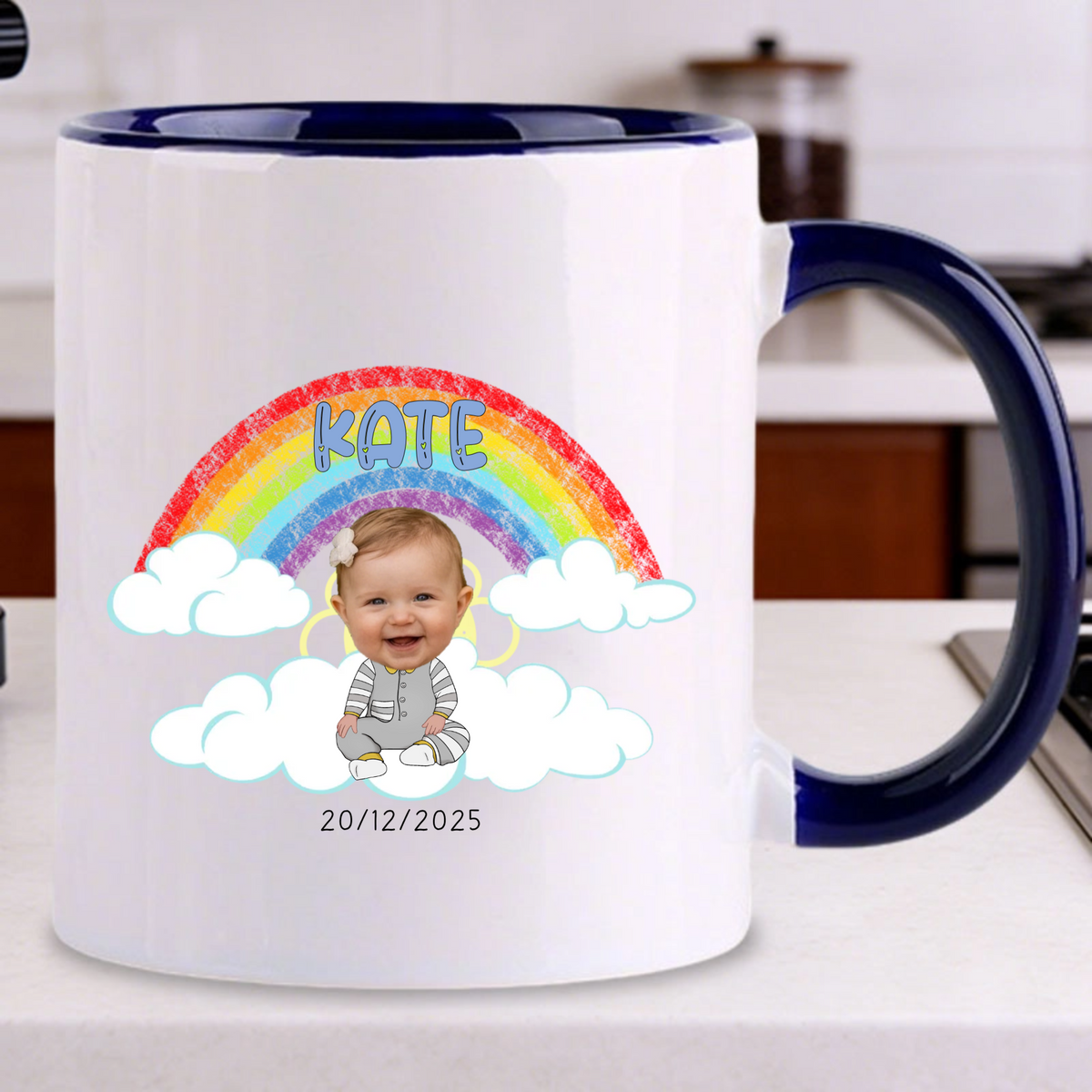 Personalized Baby Photo Mug, Gift for New Parents, Perfect for Birthdays, Baby Showers, Christenings