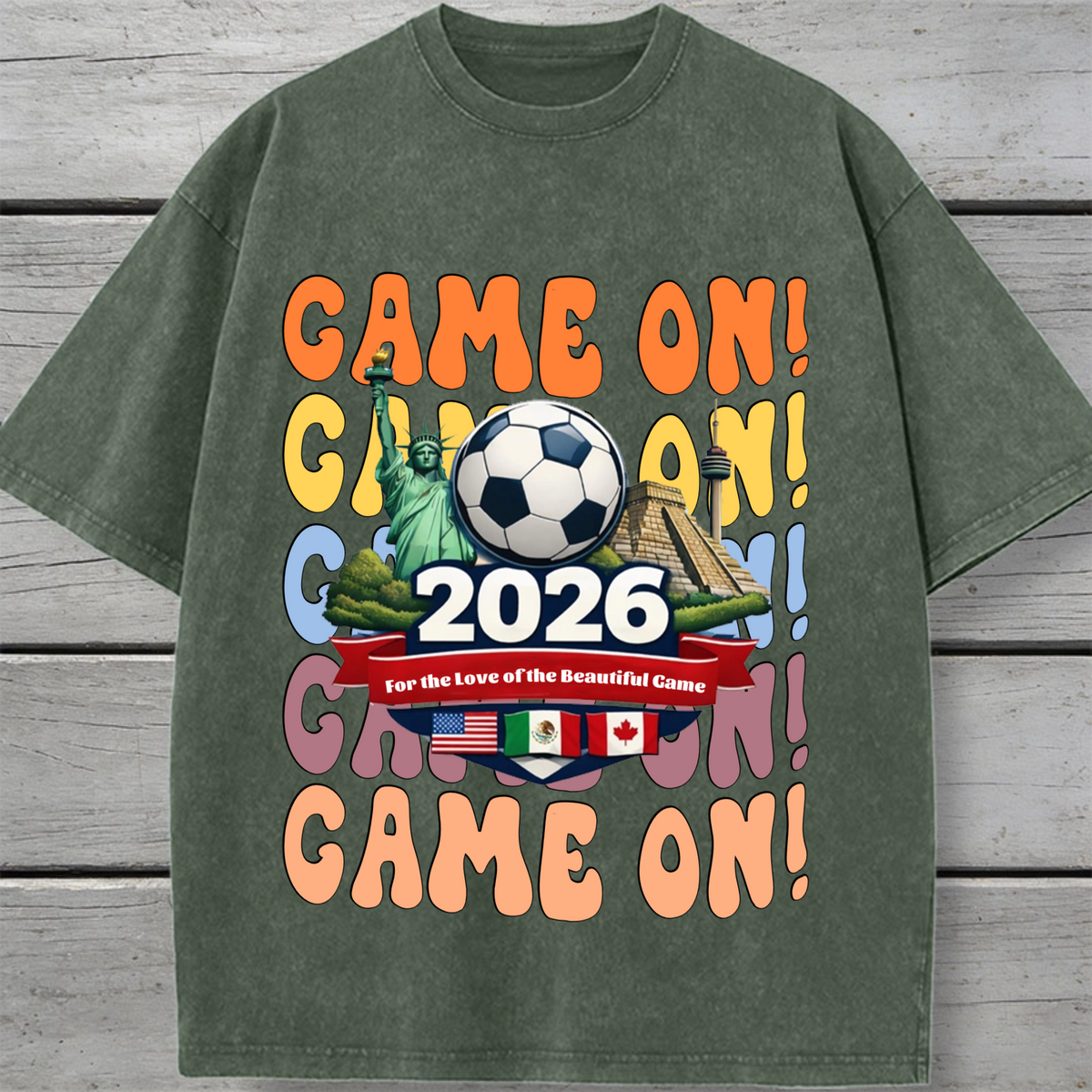 Personalized 2026 FIFA World Cup Vintage T-Shirt, Gift for Soccer Fans, Perfect for Game Day, Tournament Events
