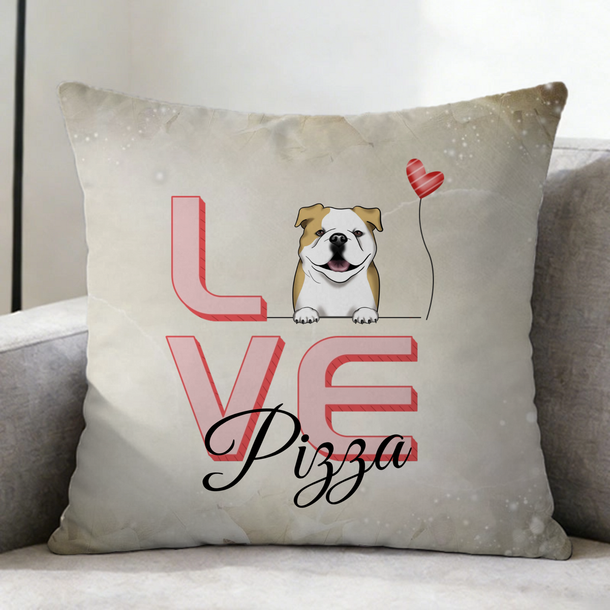 Personalized Pet LIVE Custom Pillow Case, Cat Dog Breed with Name & Font Style, Gift for Pet Lovers, Home Decor