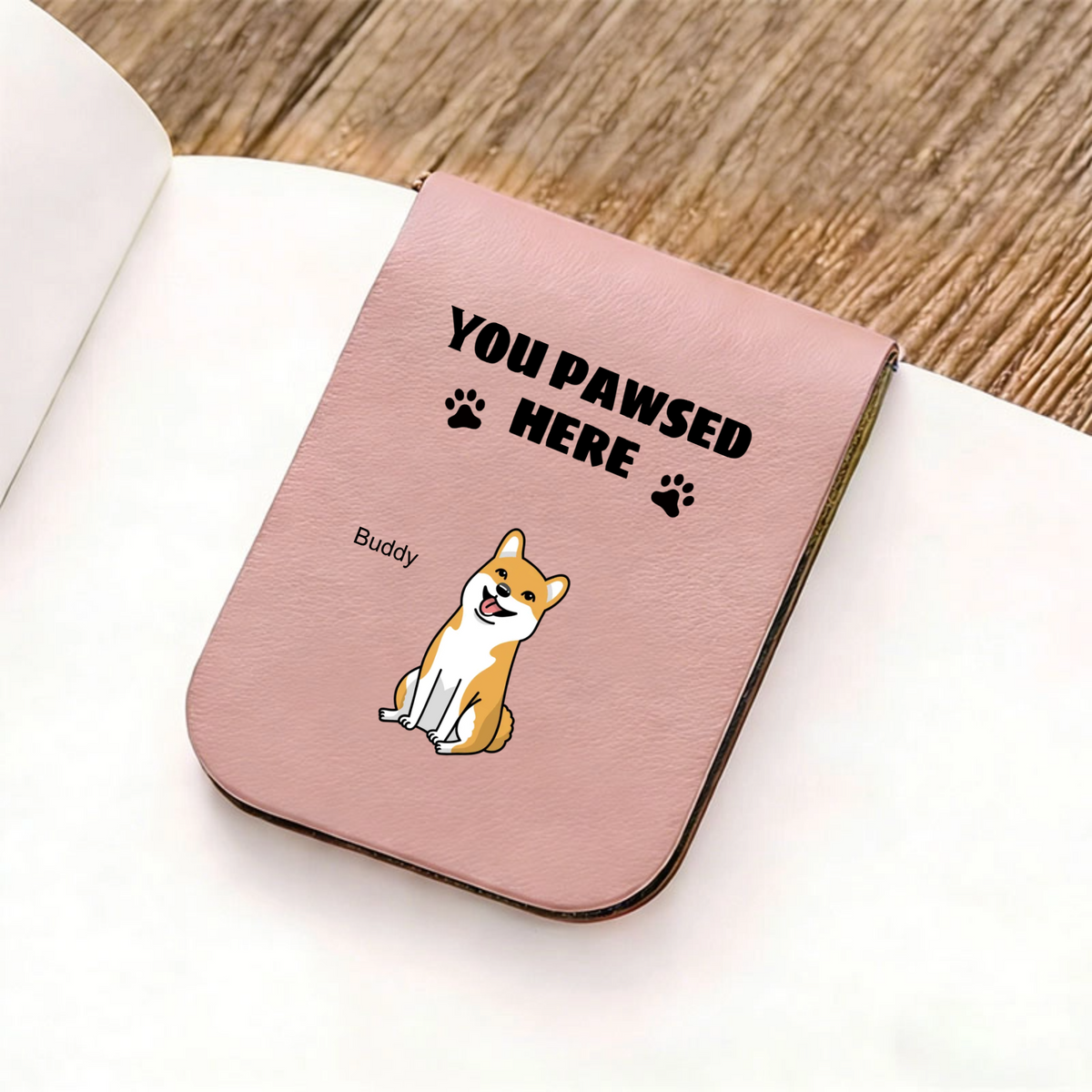 Personalized You Pawsed Here Magnetic Bookmark, Gift for Pet Lovers, Readers, Students, Perfect for Birthdays, Bookworm Gift