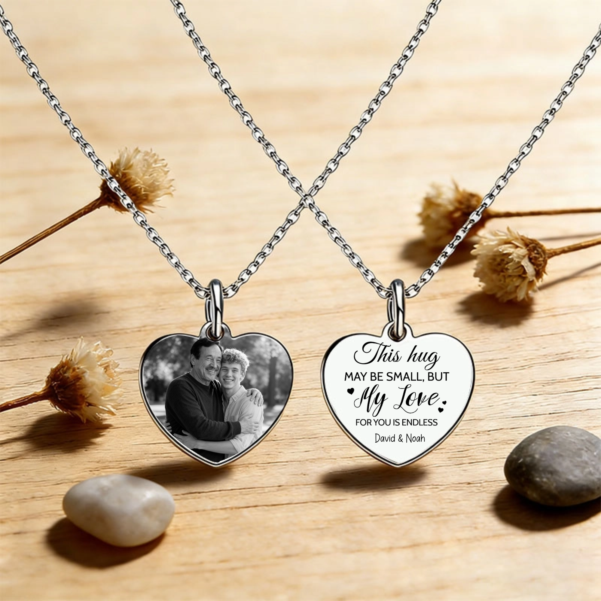 Custom Family Love Heart Necklace, Personalized Gift for Mother, Daughter, Couple, Perfect for Mother’s Day, Anniversary, Family Love