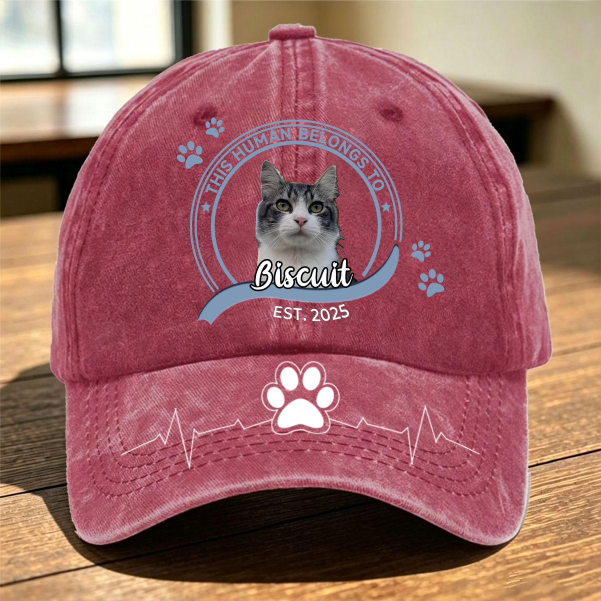 The Best Therapists Are Furry And Have Four Legs—Personalized Pet Baseball Cps, A Gift For Pet Owners And Animal Lovers.