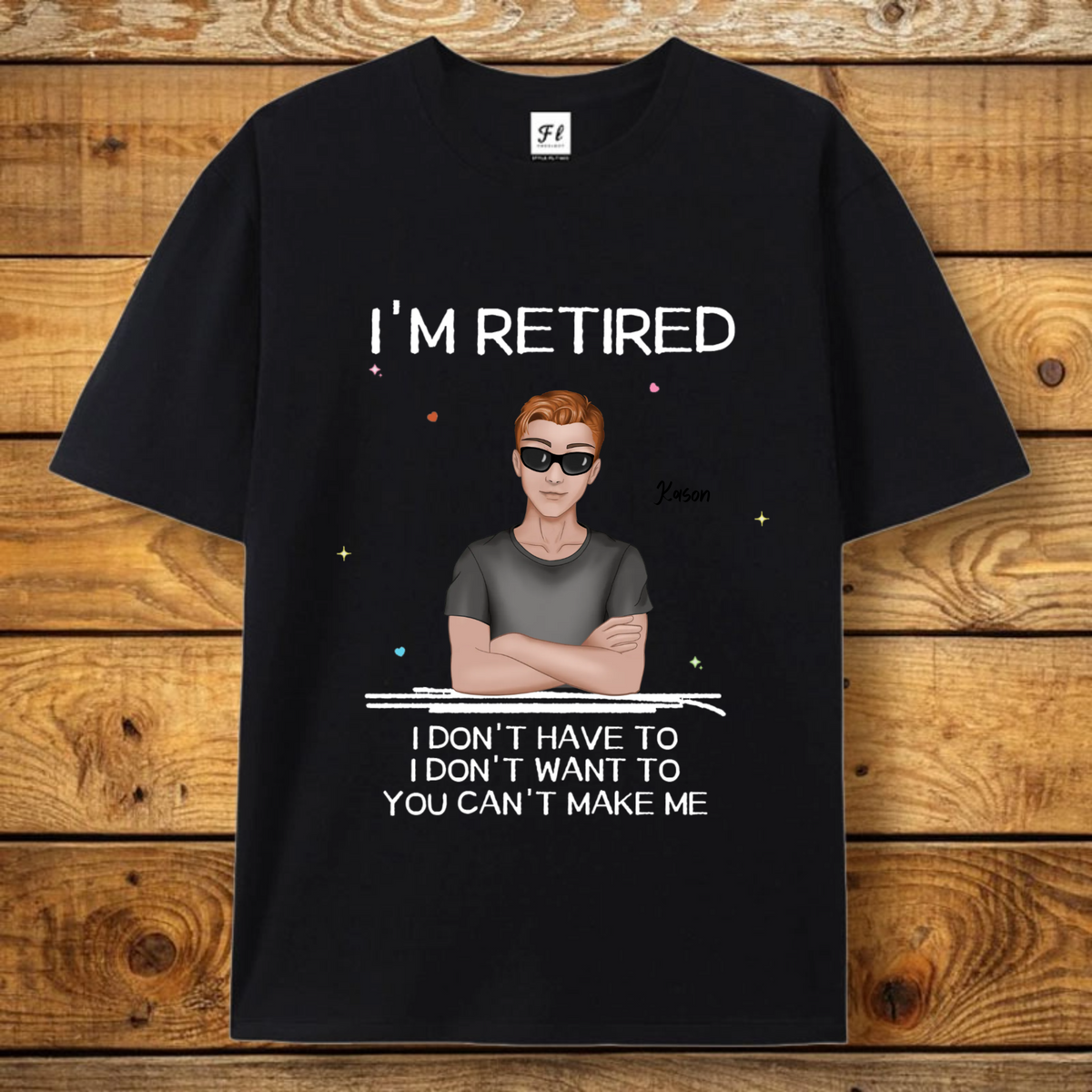 Custom T-Shirt for Retired Men and Women, Funny Retirement Gift for Dad Mom Colleague