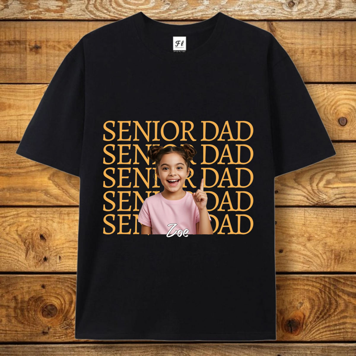 Custom Photo Shirt with Name – Personalized Text Tee for Mom, Dad, Family, Graduation Gift