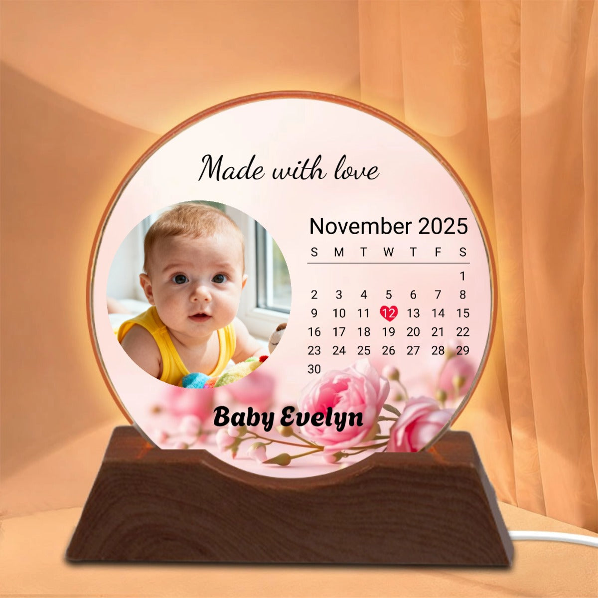 Personalized New Born Heartfelt Gift for New Parents, Perfect for Baby Shower, Christening, Newborn Celebration