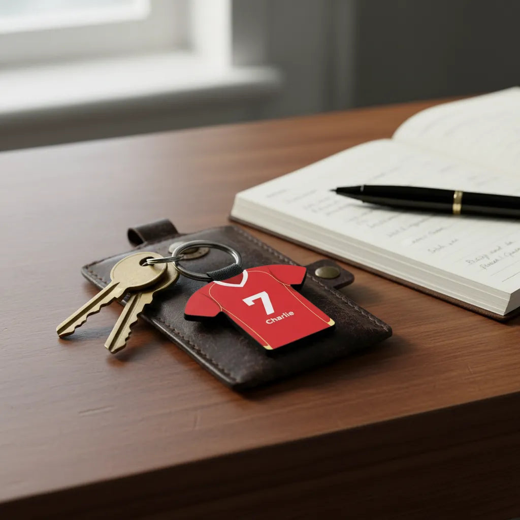 Customizable Football Jersey Keychain With Name & Number, The Ideal Gift For Football Fans