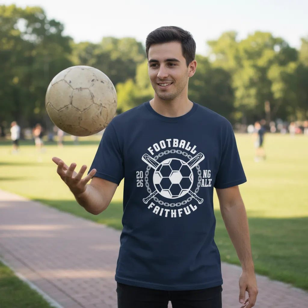 Custom Football Graphic Design, Personalized Sports Tee Product, An Ideal Gift For Football Lovers