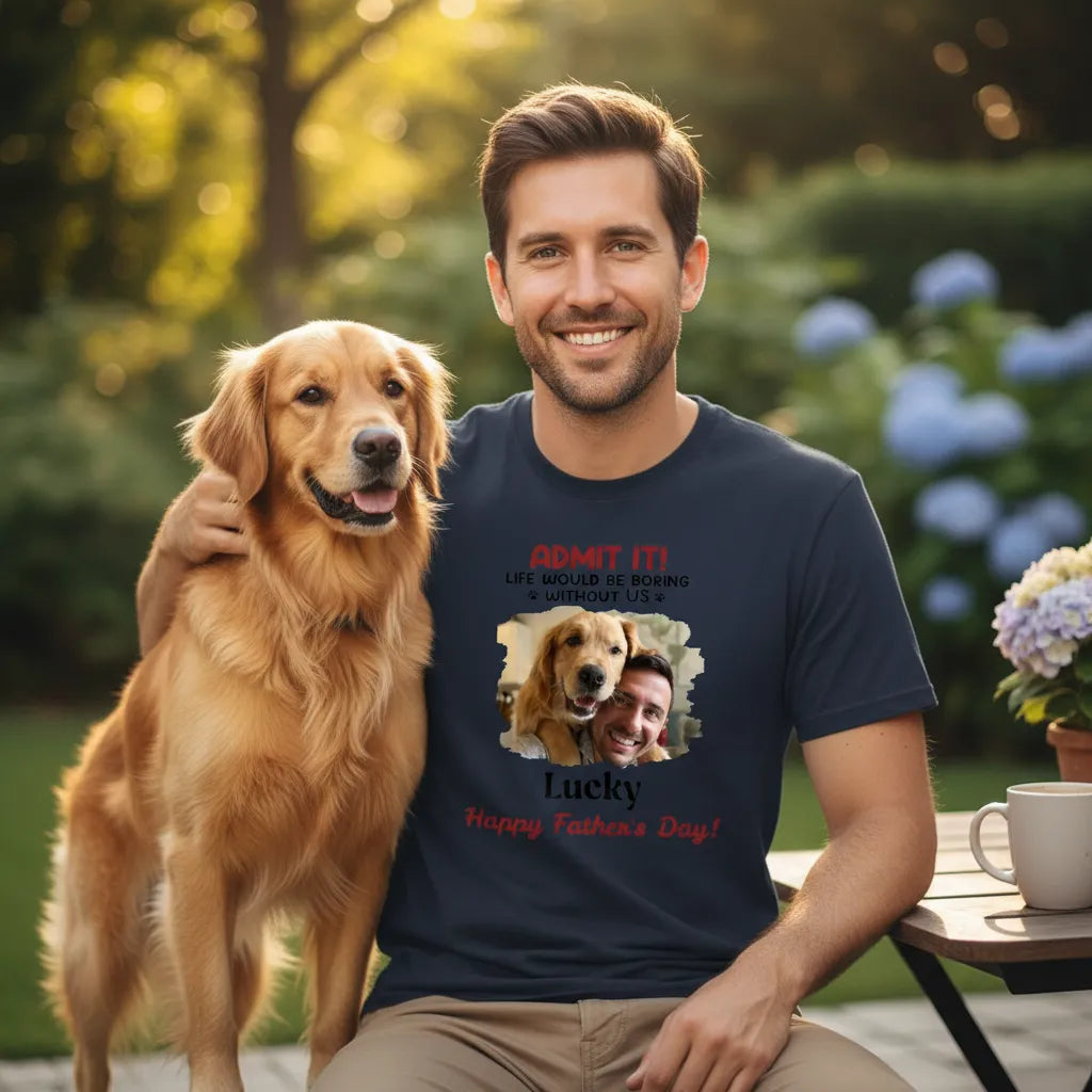 Personalized Pet Photos, Perfect As a Gift For Your Dog Dad On Father's Day Or His Birthday