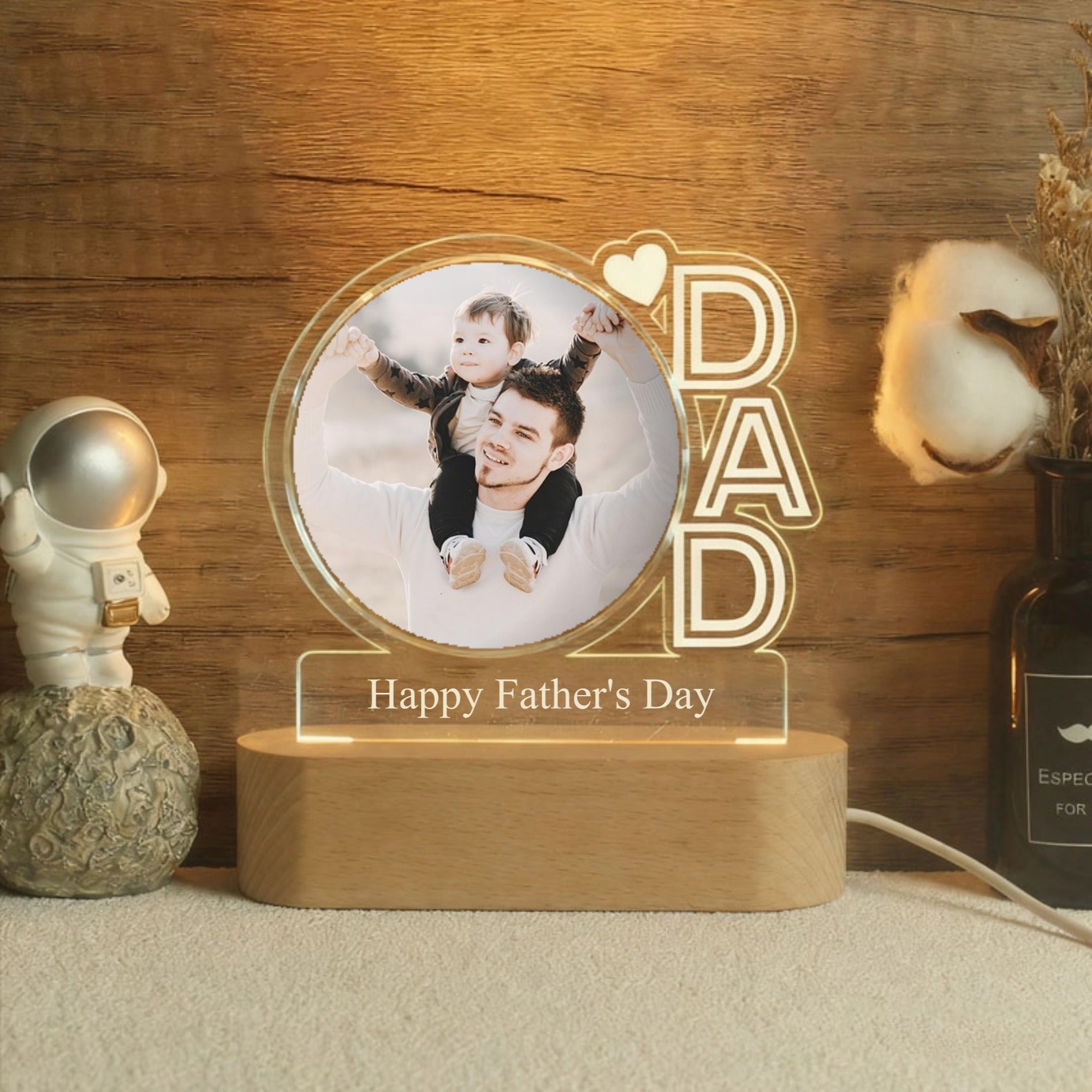 Dad Personalized Nightlight Customized Gift for Father