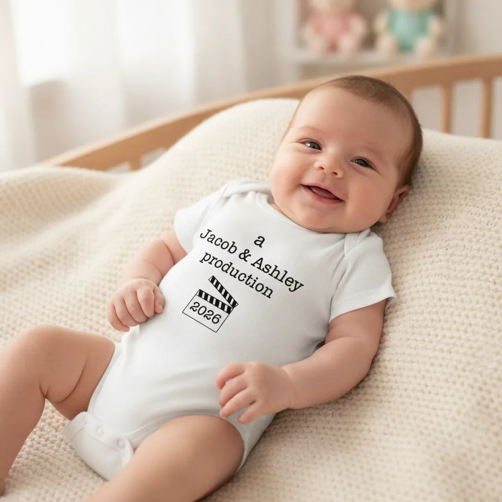 A Mom & Dad Production - Personalized Baby Onesie
