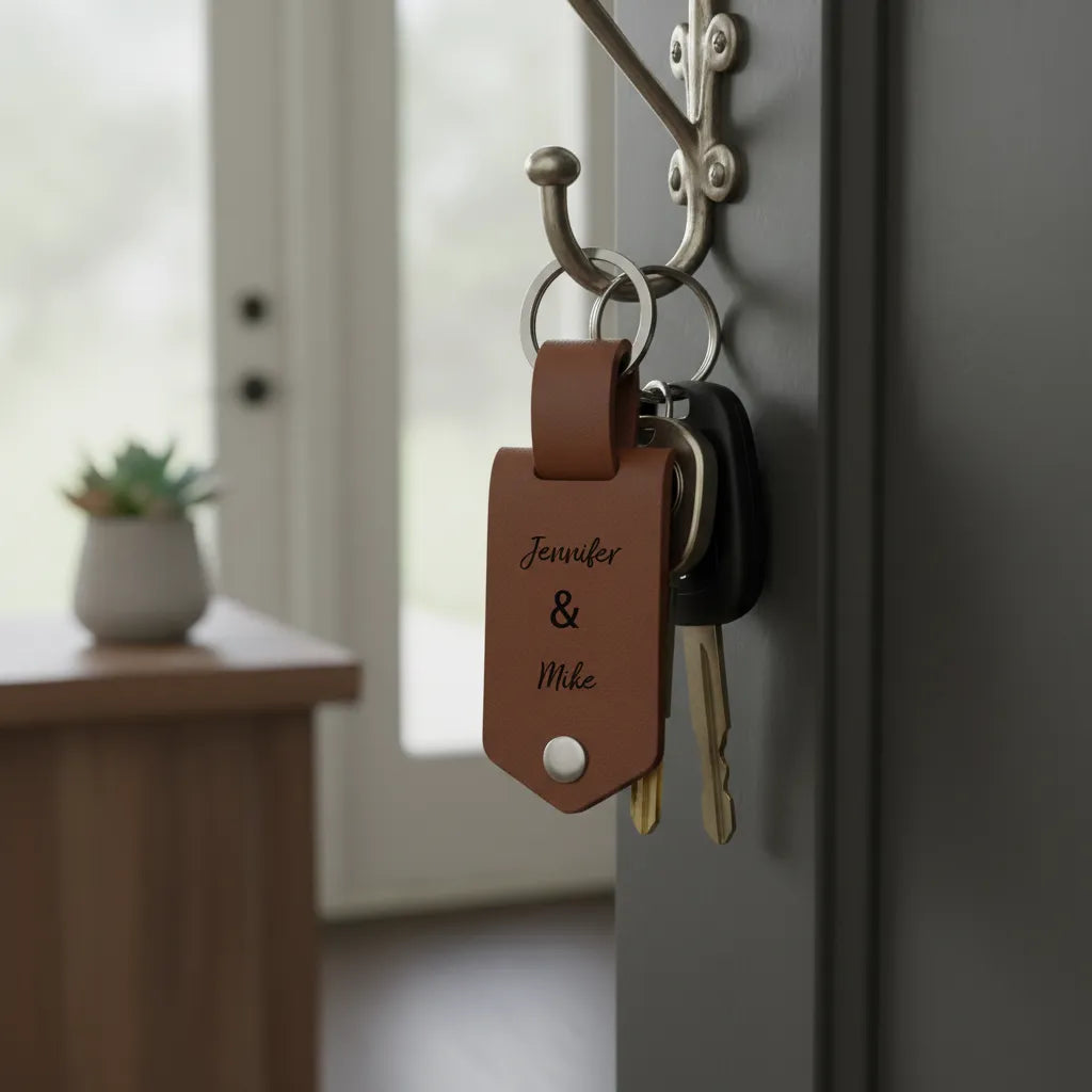 Personalized Custom Photo Date Keychain is The Most Special Gift For Family and Friends
