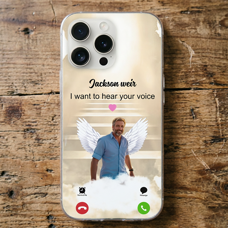 How I Wish I Could Answer That Call—A Personalized Photo Phone Case, With Printed Quotes, A Commemorative Gift For Family and Friends.