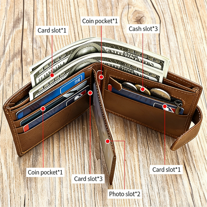 Infinity Heart Custom Genuine Leather Wallet, Genuine Leather Men, Gif ...