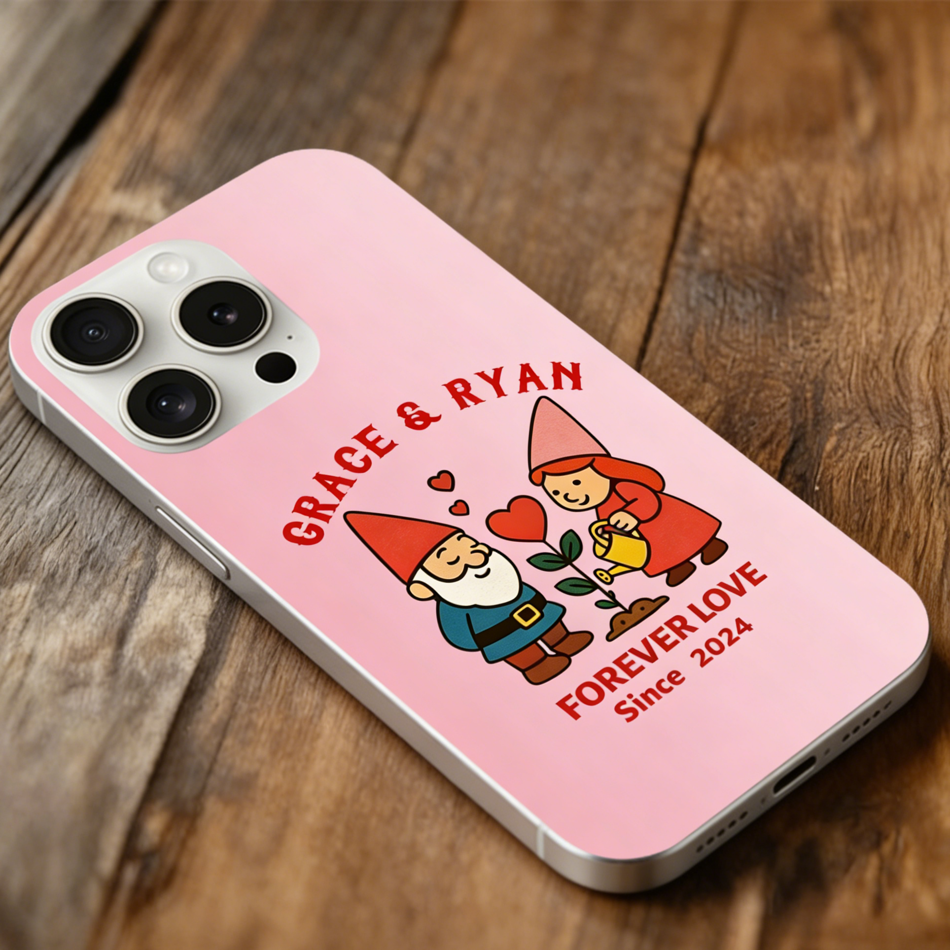 Cartoon Personalized TPU Phone Case, Couple’s Romantic Gift for Anniversaries, Valentine’s Day