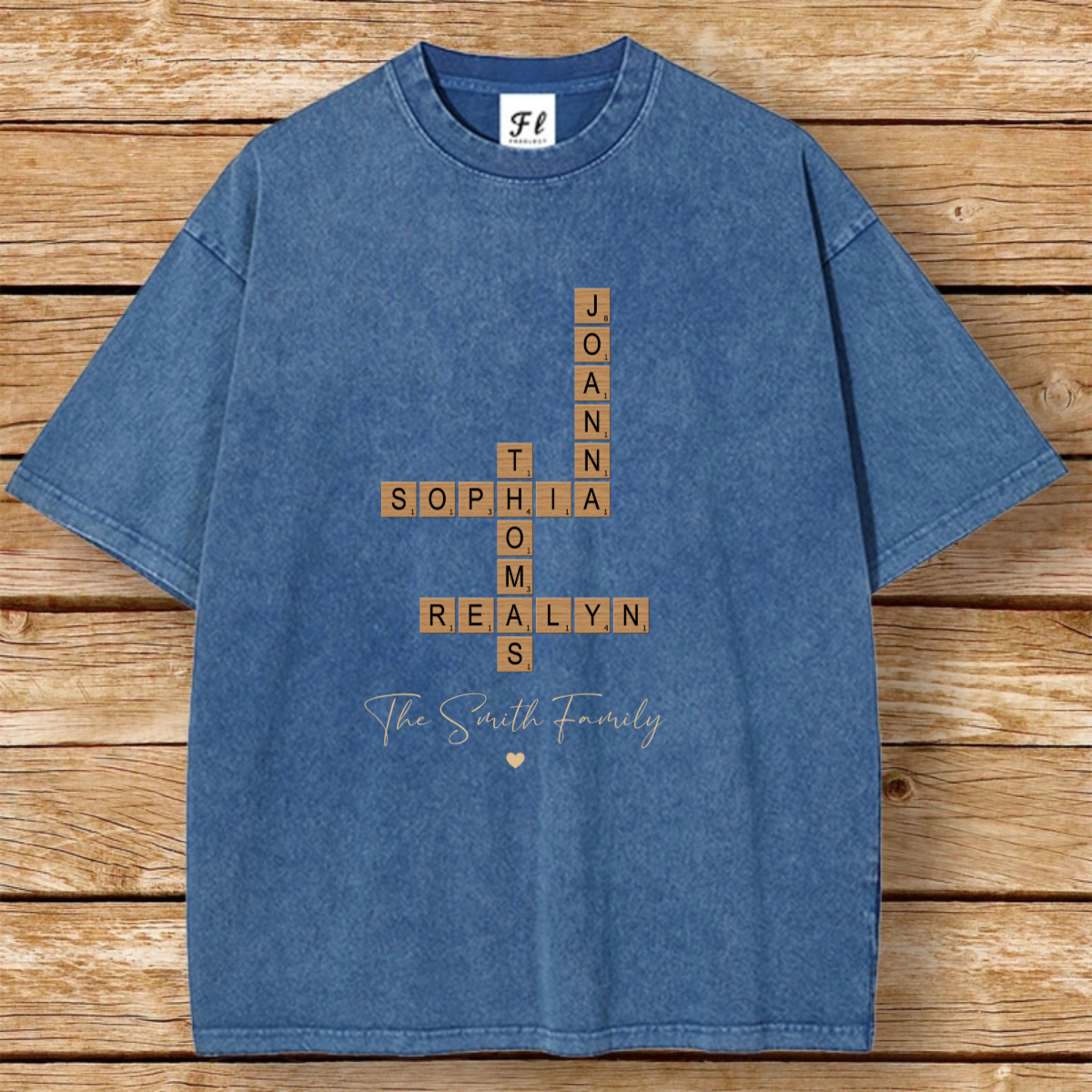 Personalized Family Names & Inside Jokes into Forever Connected Art Unisex Snowflake T-shirt - Perfect Gift for Siblings, Family & Any Loved Ones