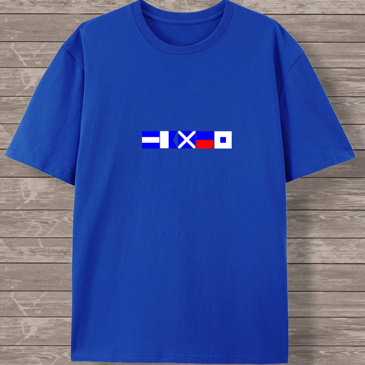 Personalized Cotton Nautical Signal Flag T-Shirt, Spell Any Name in Maritime Flags, Unique Gift for Him or Her