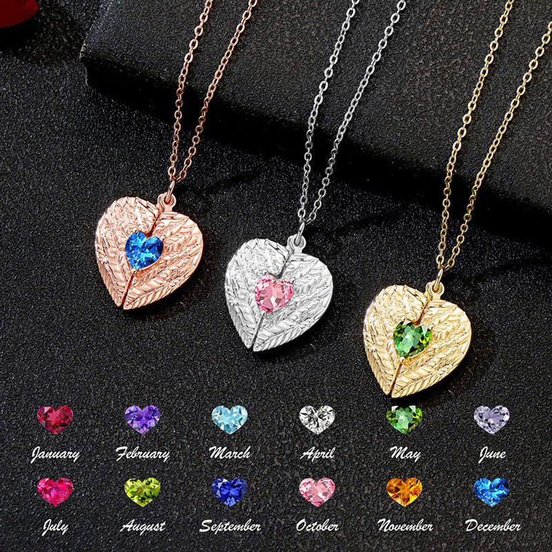 Forever in My Heart Photo Locket Personalized with Her Birthstone, Meaningful Gift for Her, Mom, Girlfriend, Perfect for Anniversary, Valentine’s Day, Romantic Milestone