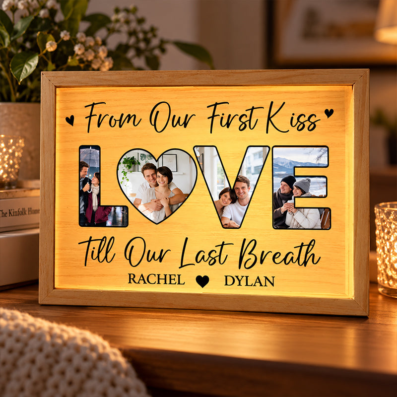 Custom Photo In You, I've Found My Forever - Couple Personalized Custom Frame Light Box - Gift For Couple