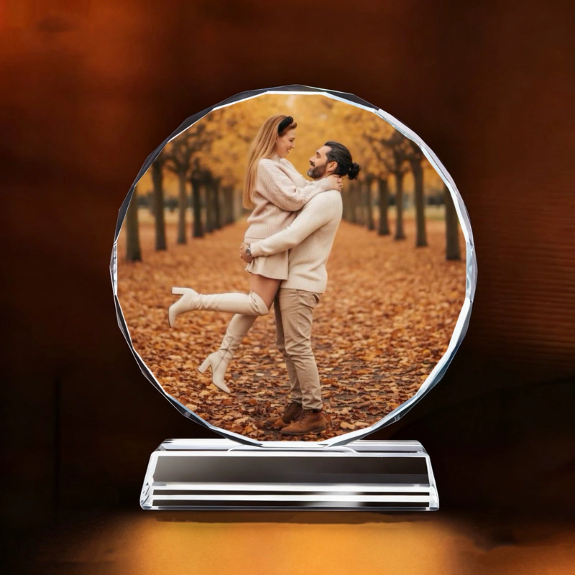 Photo Upload Personalized Crystal Plaque Perfect Memory Keepsake Gift for Any Occasion and Any Relationship