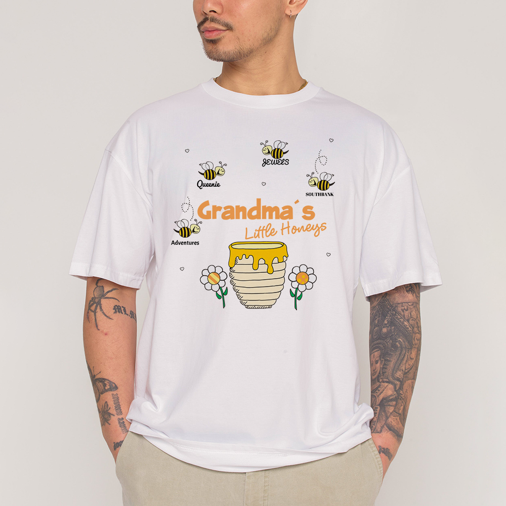 Personalized Family Bee Graphic Design, Custom Father-Child Matching T-Shirt, The Heartwarming Gift For Father’s Day