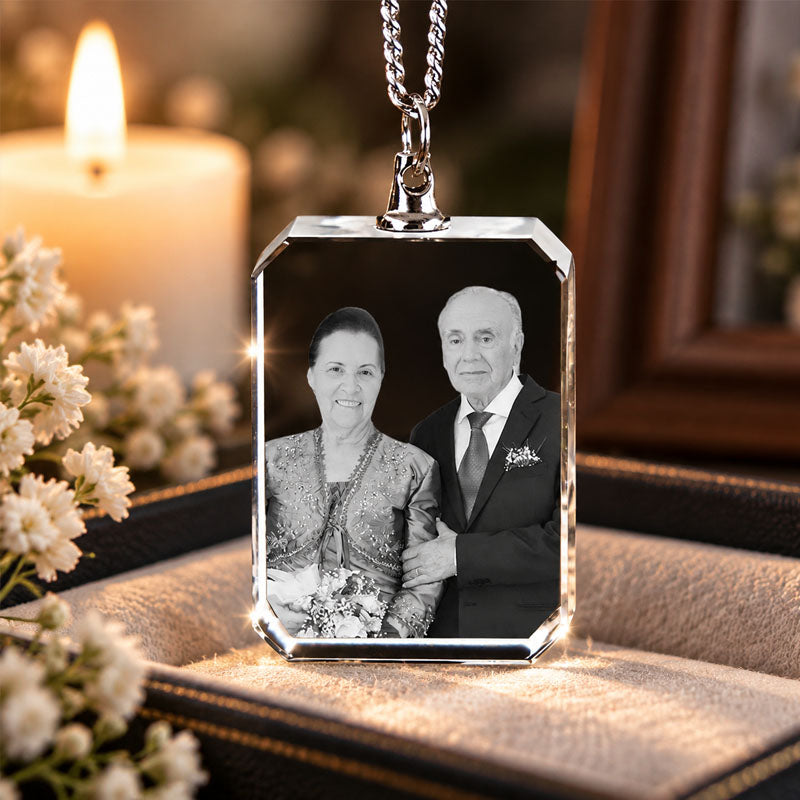 Personalized Clear Photo Necklace, Custom Transparent Photo Pendant, Meaningful Keepsake Gift to Treasure and Remember