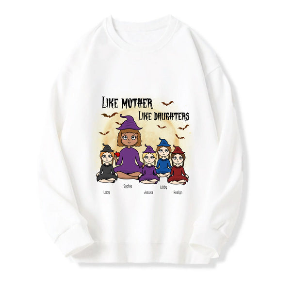Like Mother Like Daughter Halloween Personalized Sweatshirt Gift