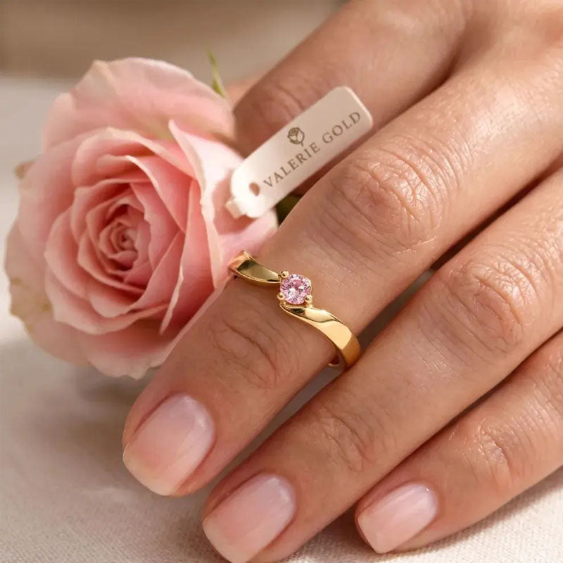 Personalized Wedding Rings, Custom Birthstone and Name Engraving, Ideal Gift for Couples, Family and Friends for Special Occasions