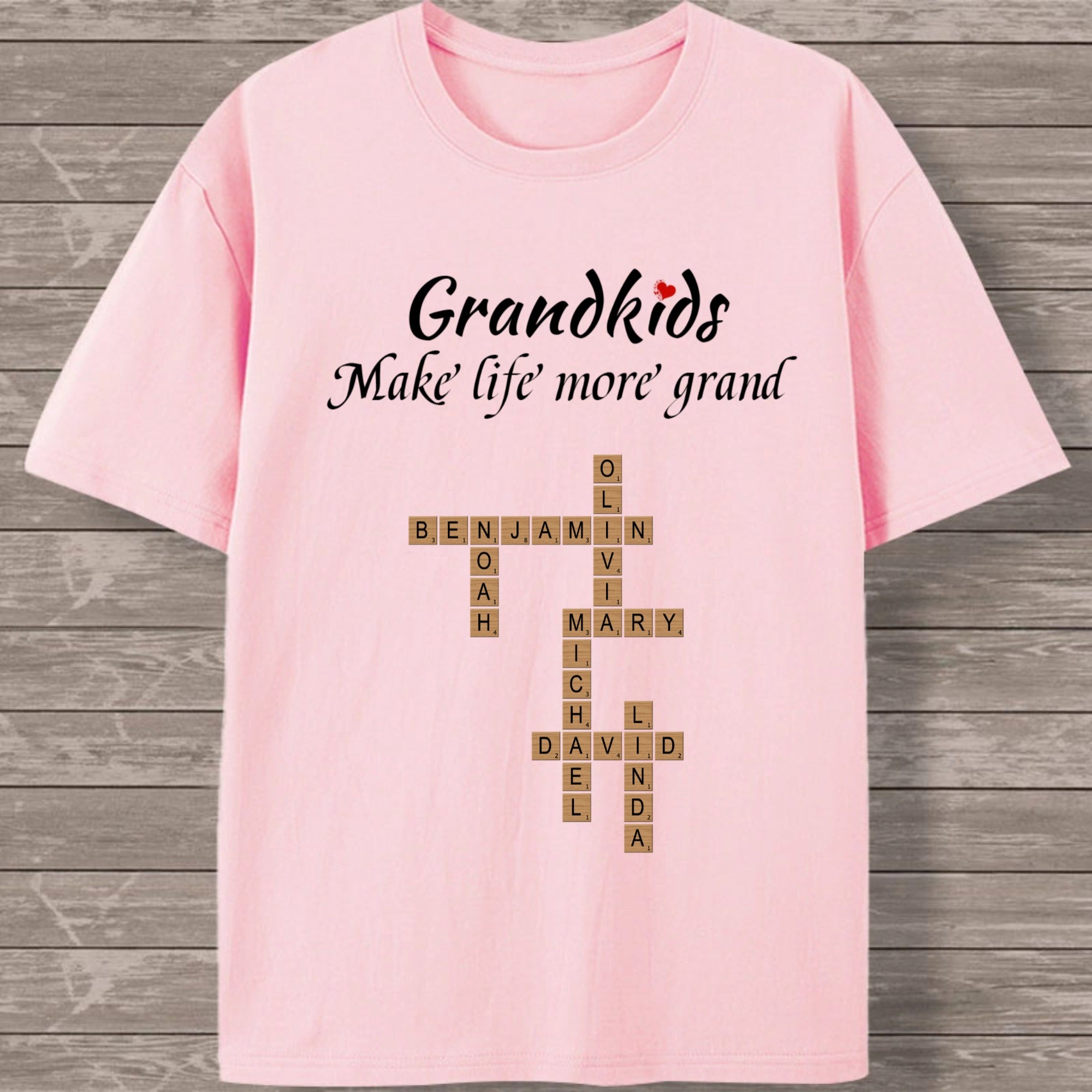 Personalized Customized Name Puzzle Game,Grandchildren Make My Life Better. The Best Gift For Elders.