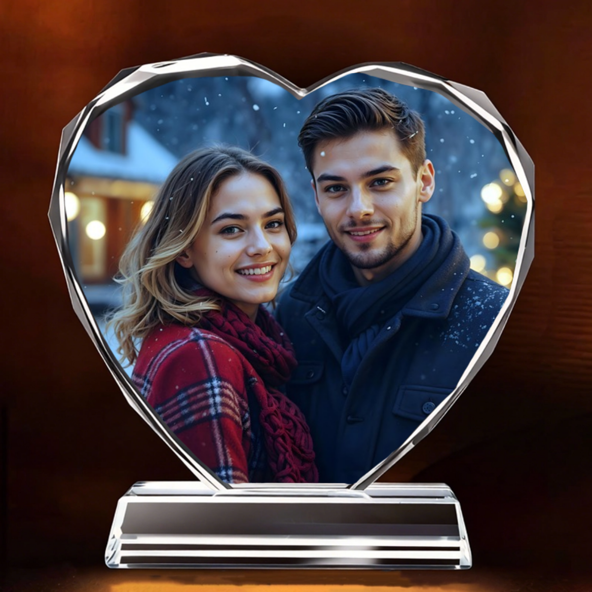 Personalized Heart Crystal Plaque Gift For Any Loved Ones, Perfect for Valentine's Day, Anniversary