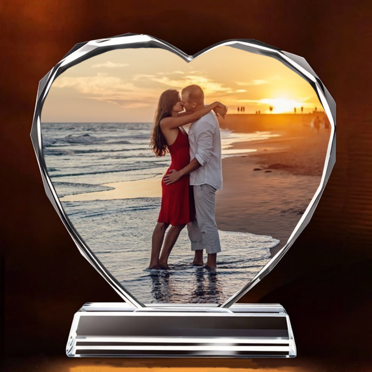 Personalized Heart Crystal Plaque Gift For Any Loved Ones, Perfect for Valentine's Day, Anniversary