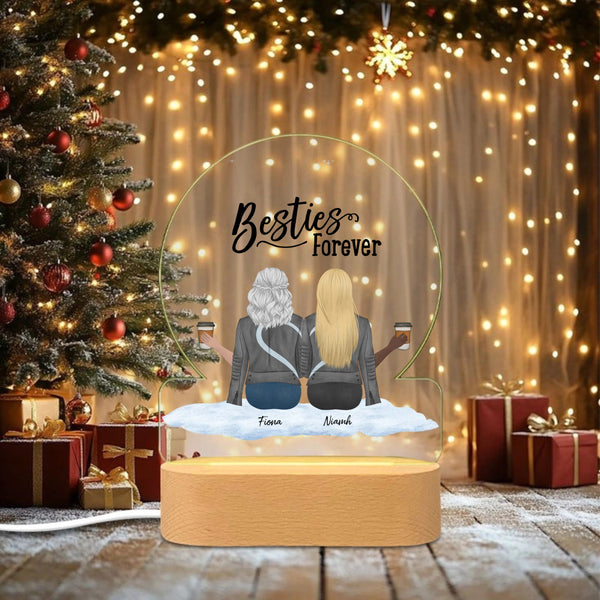 Soul Sisters  Christmas Personalized Night Lights, Best Friend Gift For Women, Birthday And Friendship Day Celebration