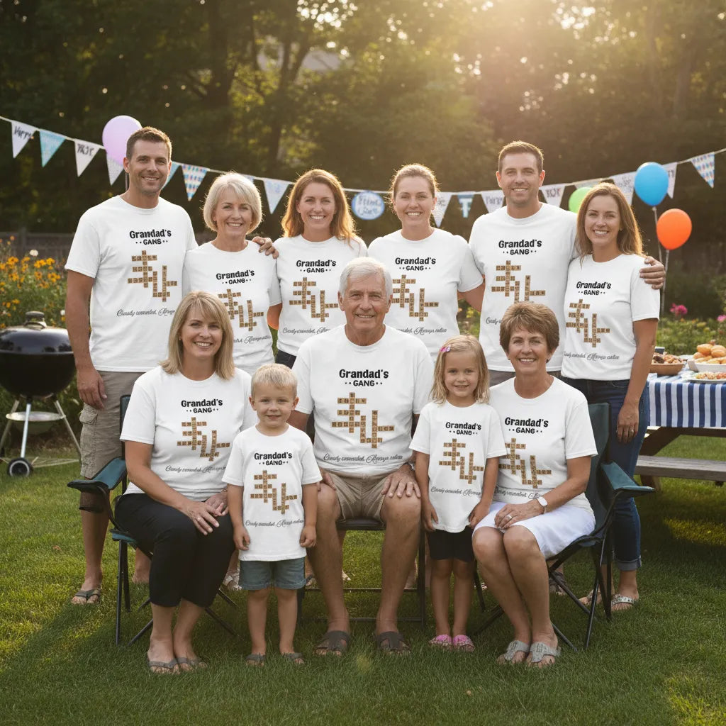 Personalized Custom "Dad's Gang" Shirts Are The Most Special Gifts To Give To Dads, Grandfathers And Family Members On Father's Day