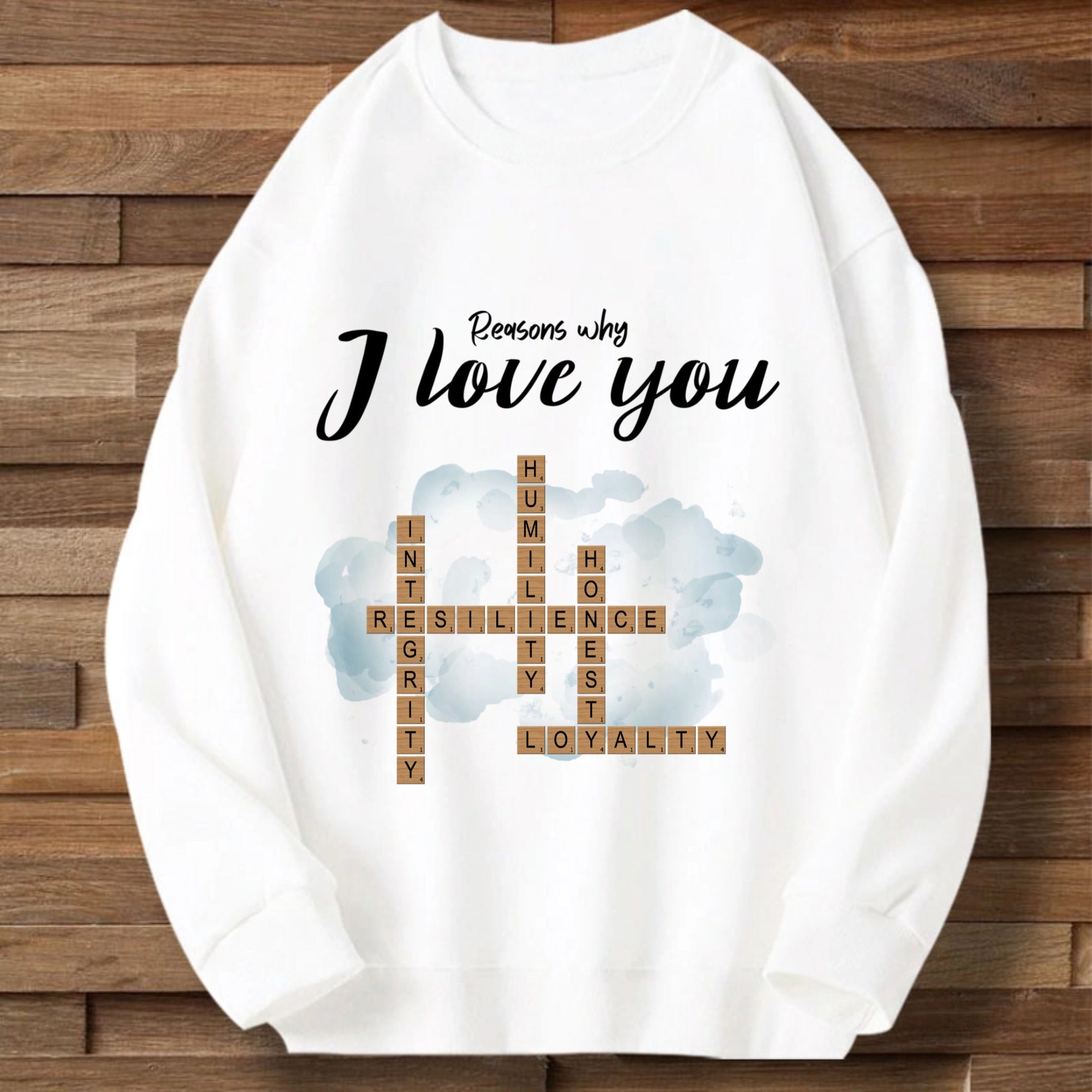 Reasons Why I Love You Personalized Unisex Sweatshirt, Gift for Couples, Friends, Perfect for Valentine's Day, Anniversary, Romantic Celebration