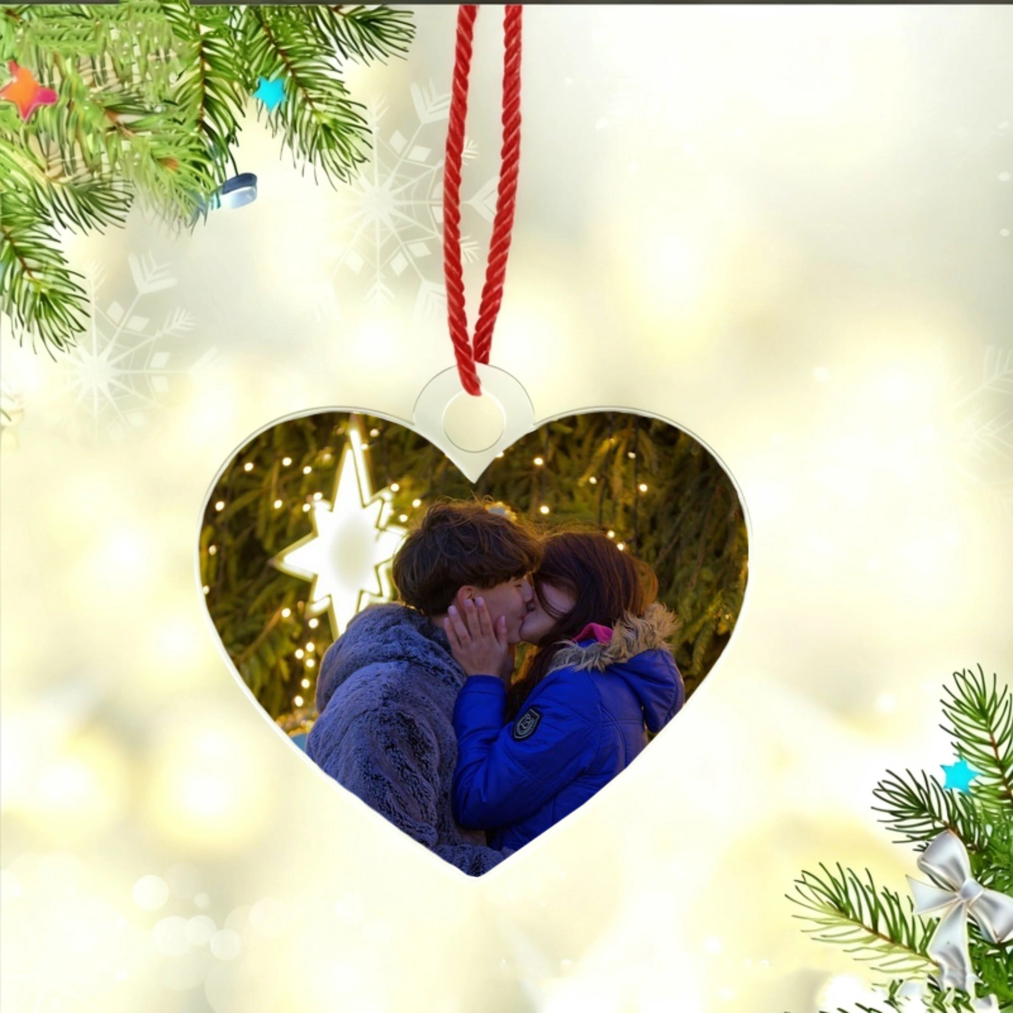 Creative Customized Acrylic Christmas Gift Personalized Ornaments Decoration Gift for Couples, Family, Sibblings and More