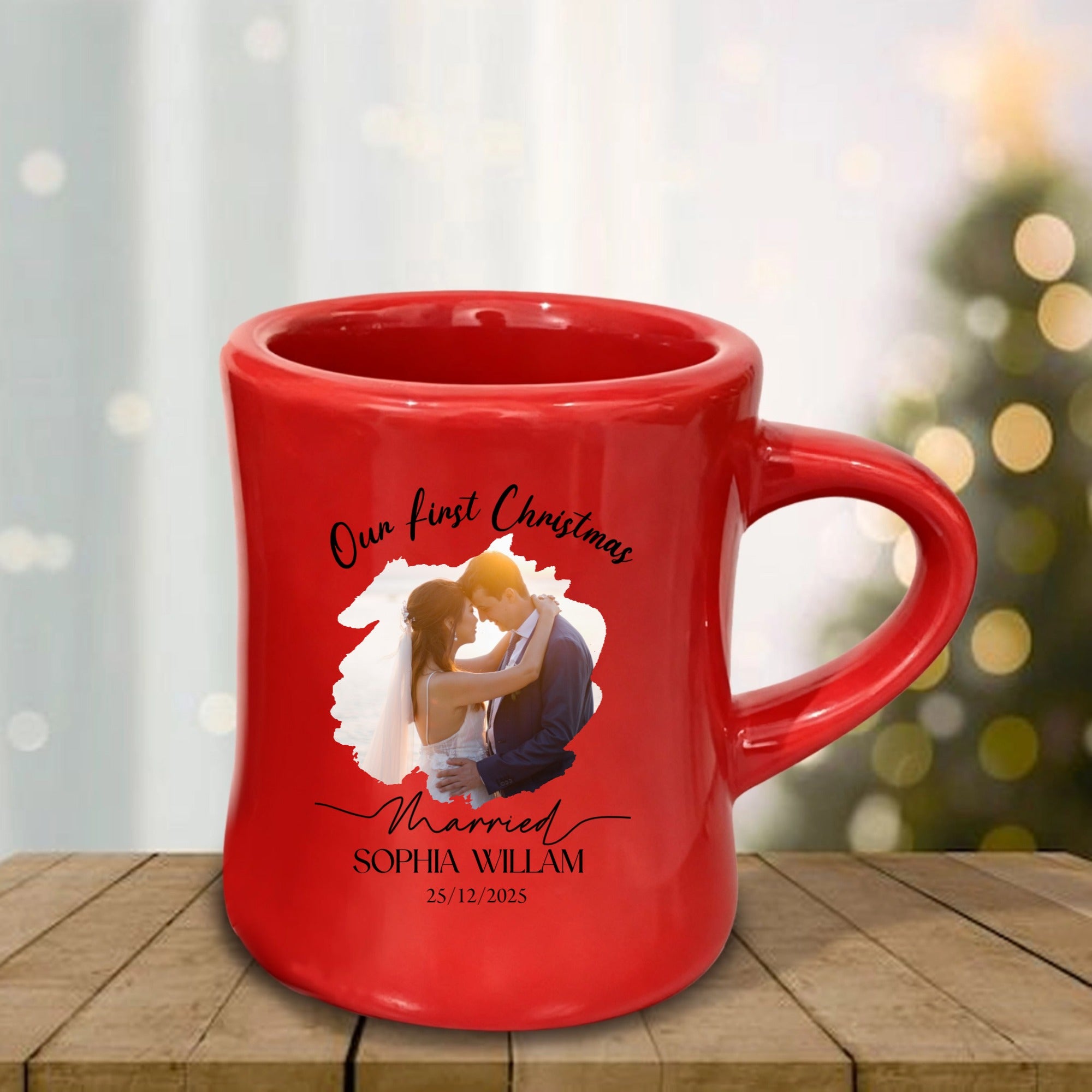 Our First Christmas Personalized Mug Gift for Couples