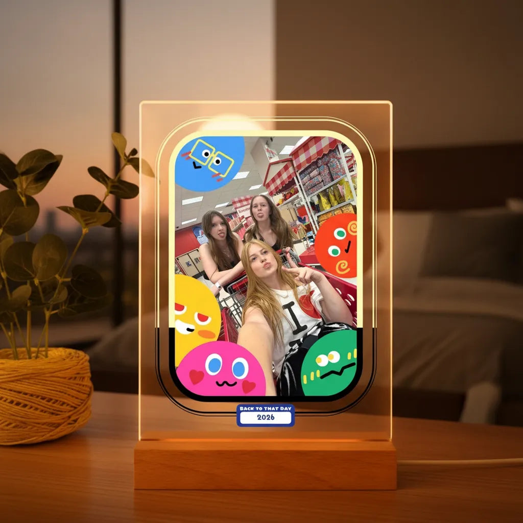Personalized Back-To-That-Day Night Light, A Customized Sentimental Item, The Great Gift For Any Occasion