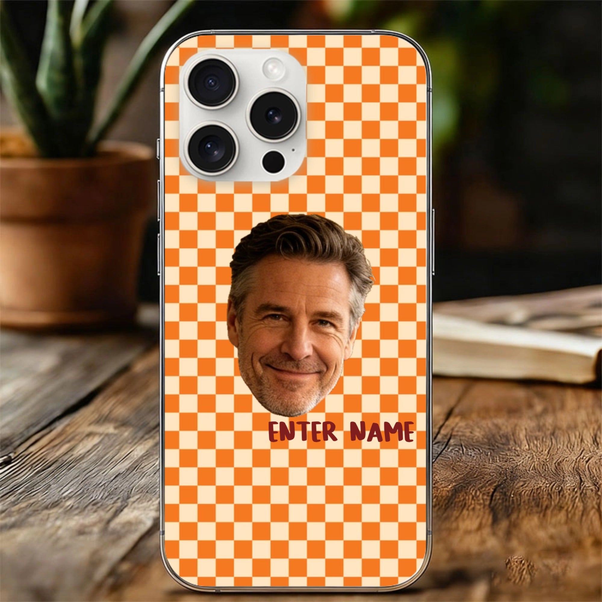 Personalized Checkerboard Phone Case, A Unique Custom Creation, The Ultimate Gift For Any Occasion