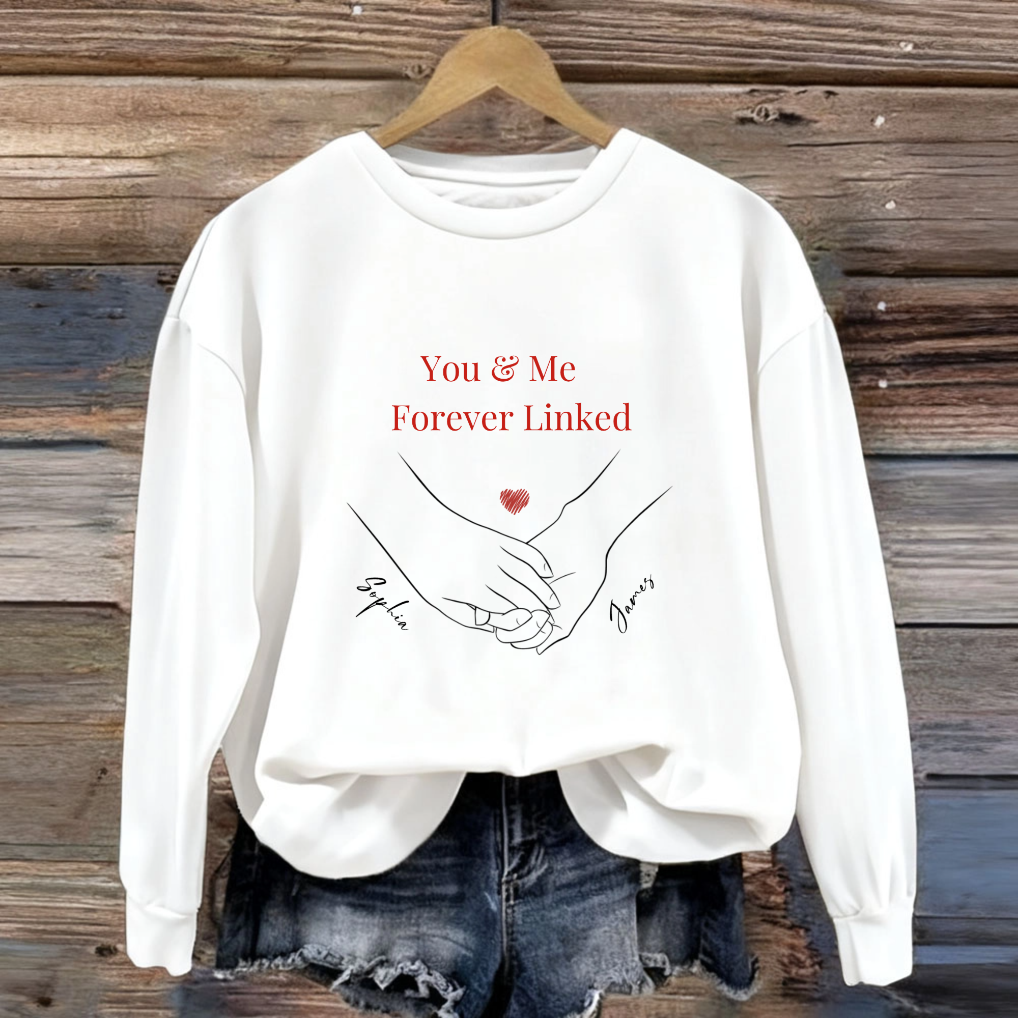 Linked Together Personalized Sweatshirt