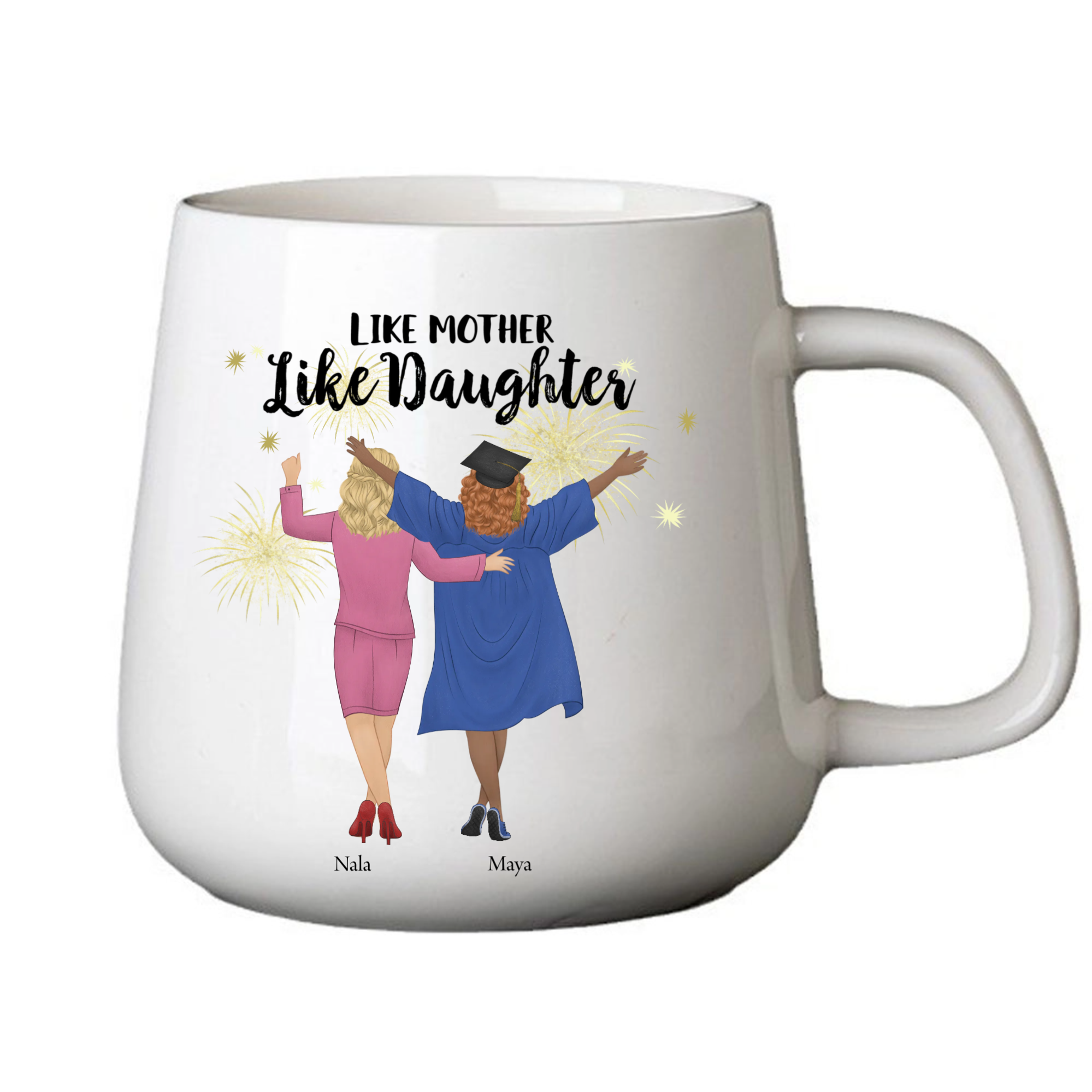 Personalized Like Mother, Like Daughter Mug, Mother&Daughter Graduation Mug