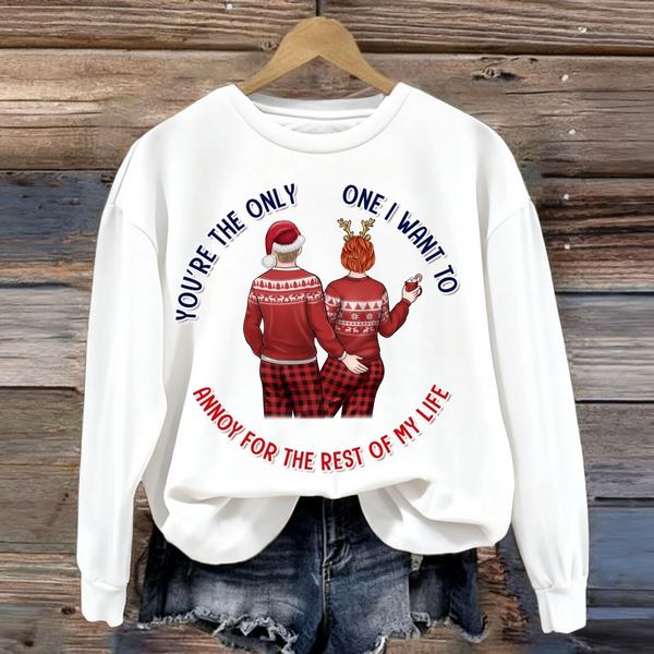 I'm Yours No Returns Personalized Sweatshirt Christmas Gift for Couples, Husband, Wife, Unisex Fit