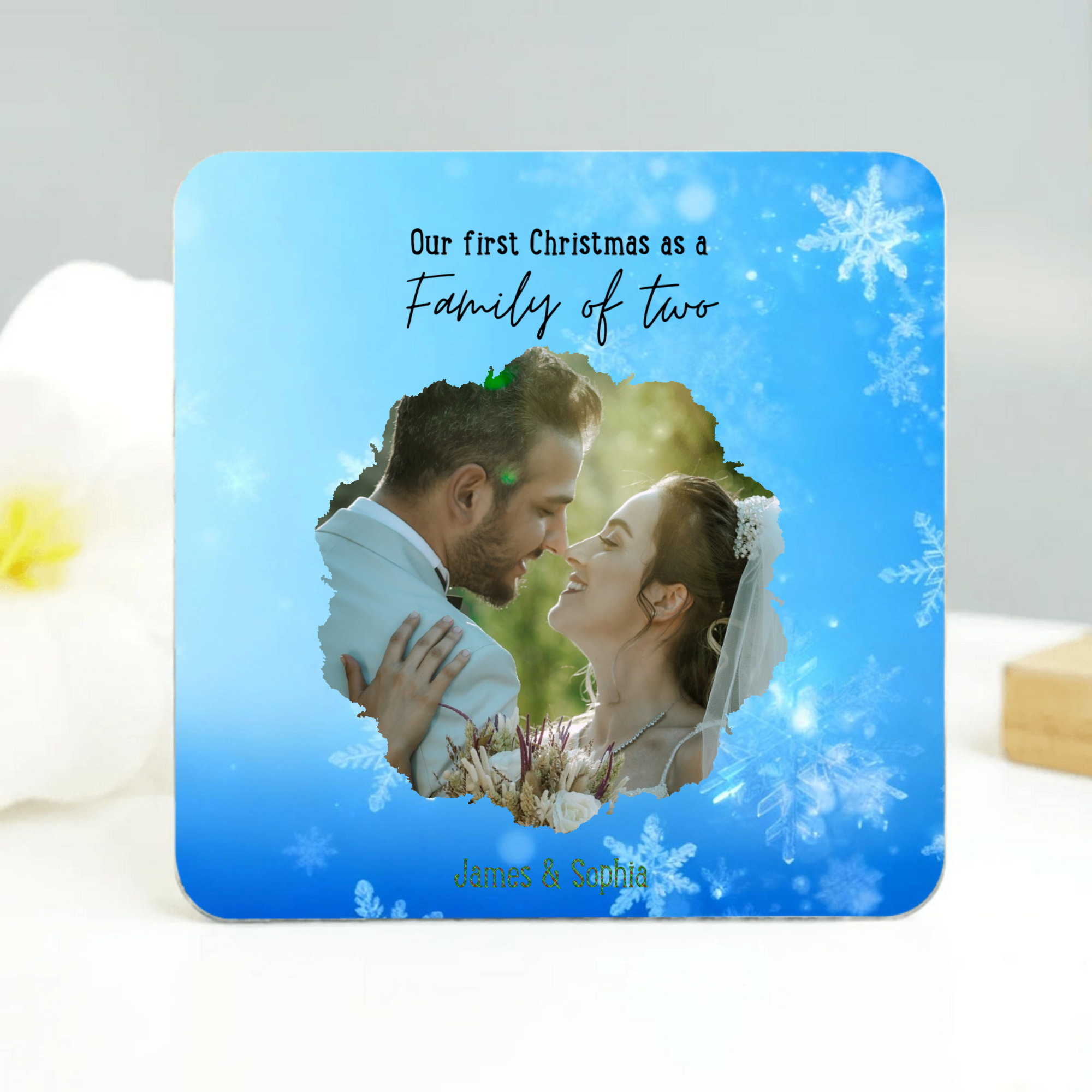 Our First Christmas As A Family Of Two & More Fridge Magnet – Personalized Chirstmas & Anniversary & Valentine's Gift for Couples