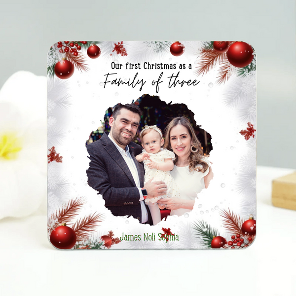Our First Christmas As A Family Of Two & More Fridge Magnet – Personalized Chirstmas & Anniversary & Valentine's Gift for Couples