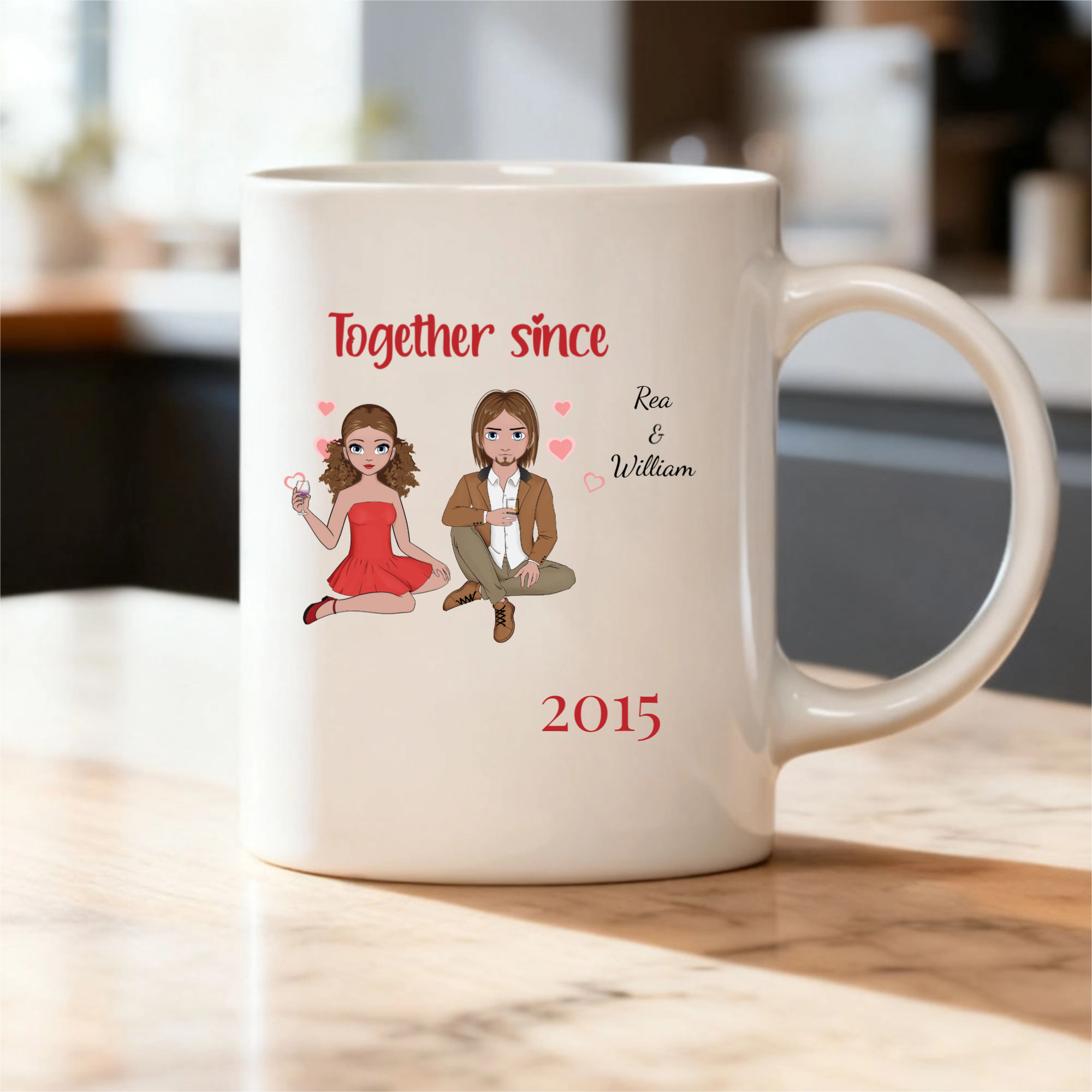 Together Since Date Personalized Mug Gift for Couples