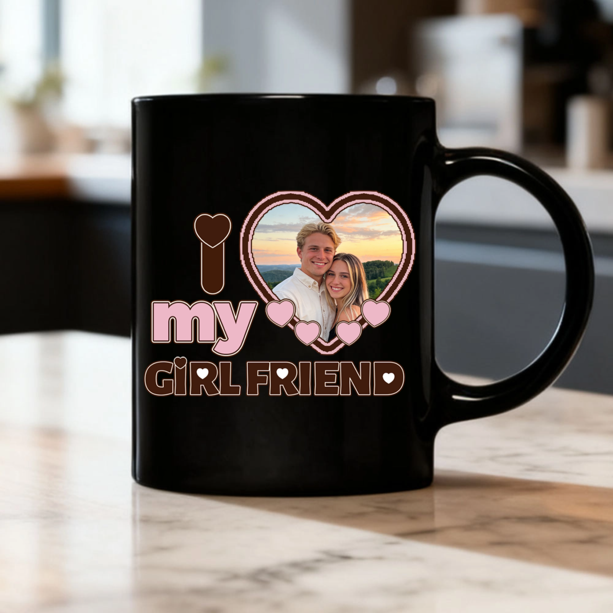 I Love My Girlfriend/Boyfriend Personalized Mug, Perfect for Valentine's Day, Anniversary, Couples Celebration