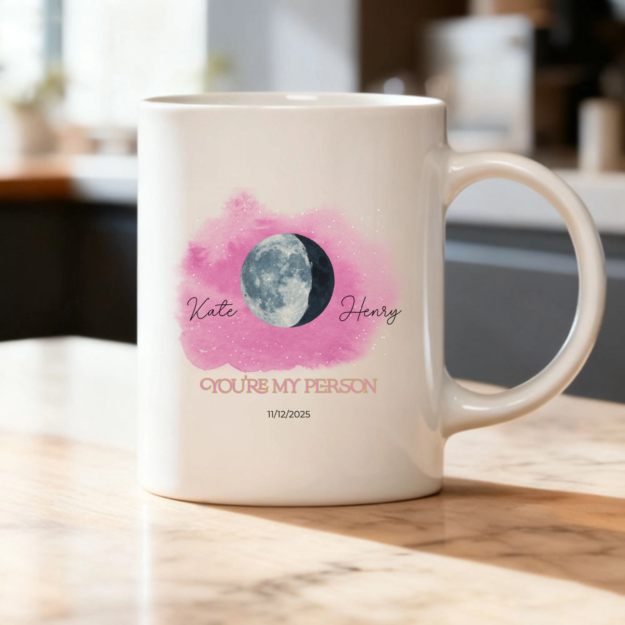 The Night You & I Became Us Personalized Mug, Couple’s Gift for Anniversary, Wedding