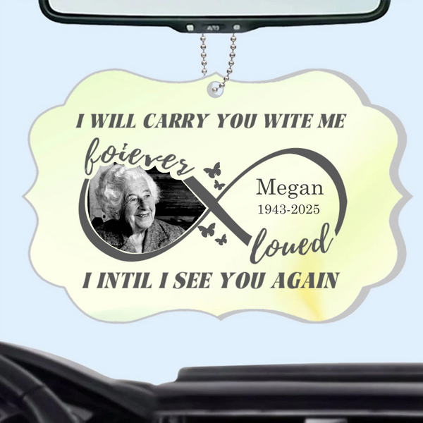 Eternal Love Car Hanger, Custom Car Hanger for Cherished Memories, Perfect Gift of Remembrance