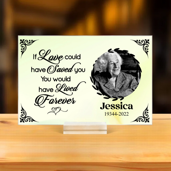 Personalized Plaque with Photo Memorial for Family, Sentimental Keepsake, Perfect Gift of Remembrance