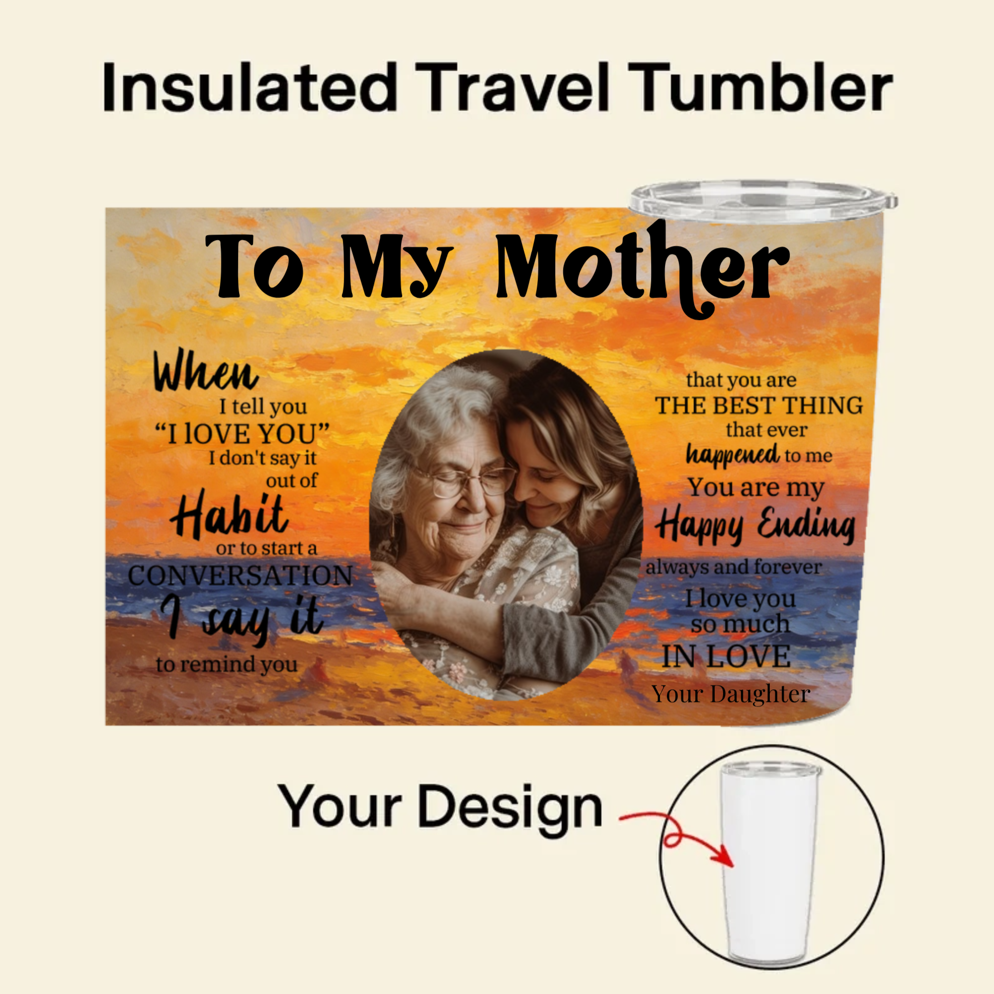 A Deep Love Confession Tumbler, Gift for Anyone You Love, Perfect for Mother’s Day, Father’s Day, Birthday, Special Occasion