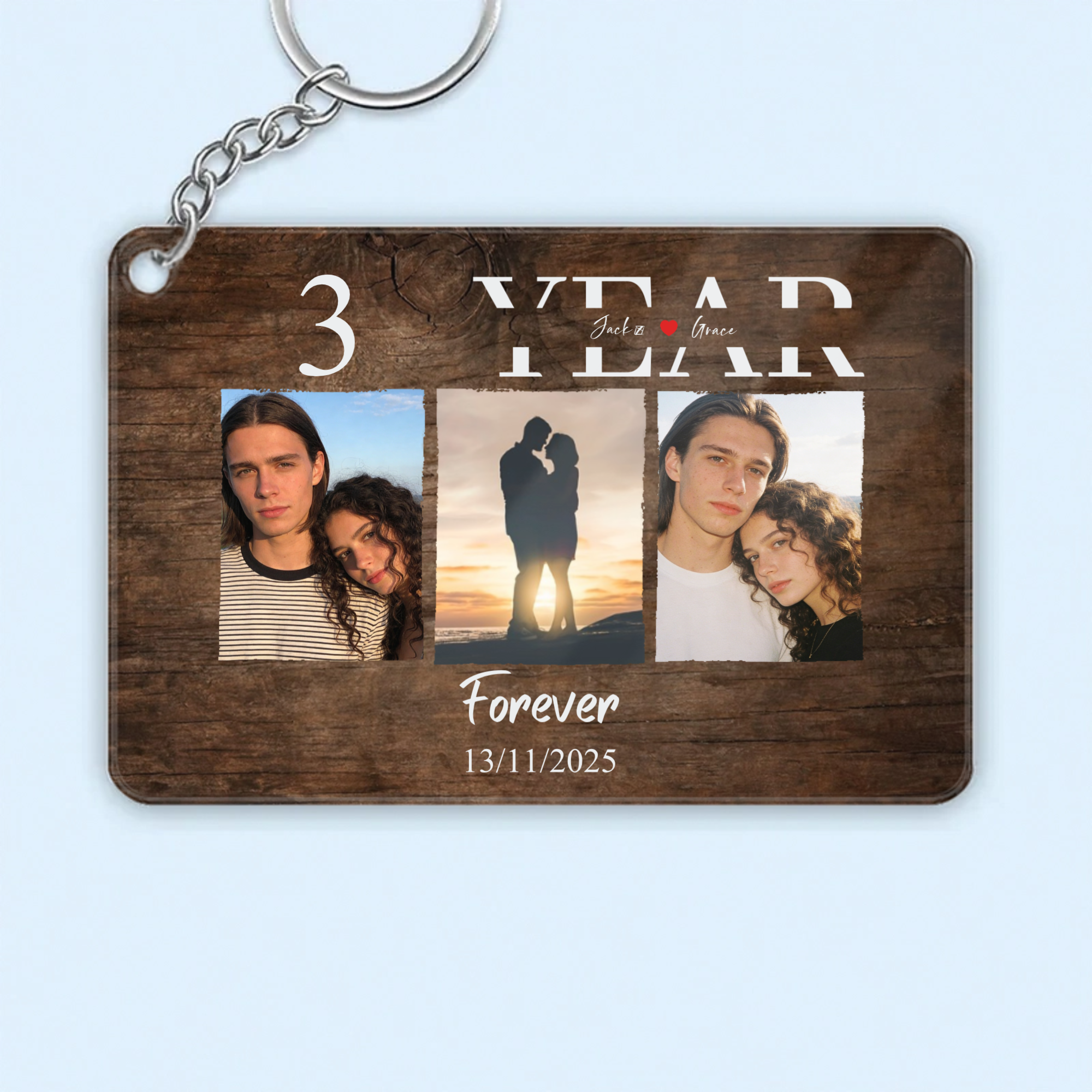 Together We Built a Life We Loved Keychain, Gift for Couples, Fiancés, Perfect for Wedding, Anniversary, Valentine's Day