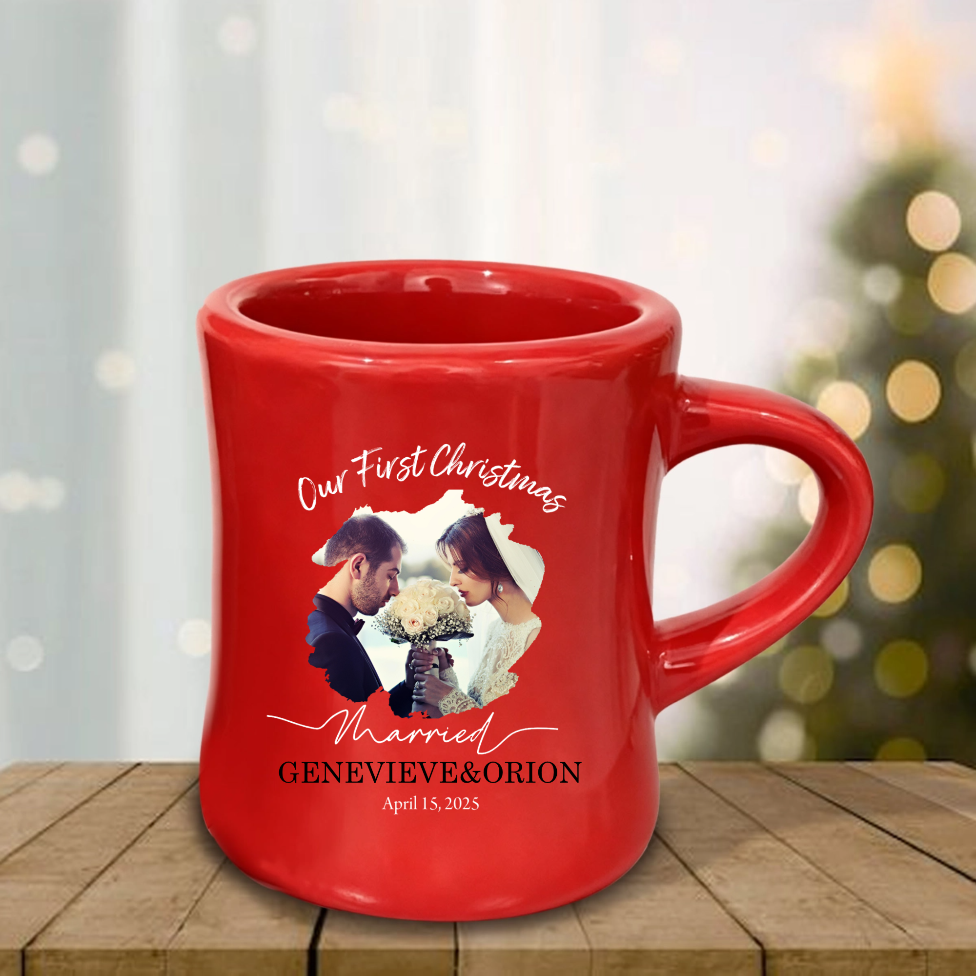 Our First Christmas Personalized Mug Gift for Couples